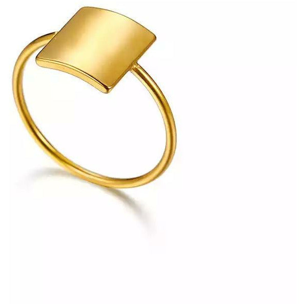 Dainty square midi ring