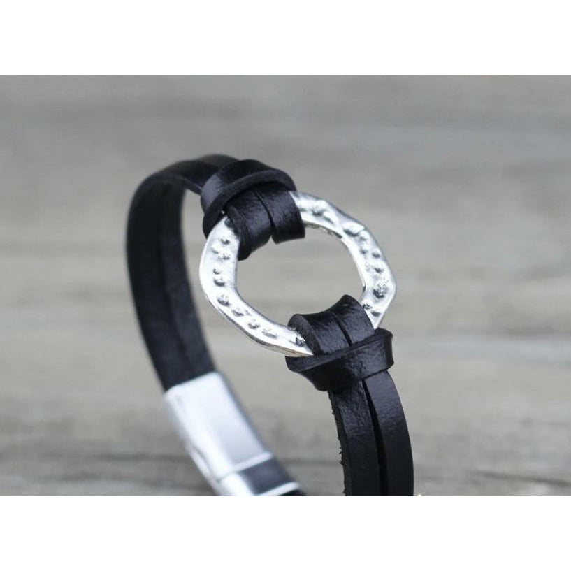 Rain Leather Bracelet
