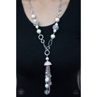 Designated Diva - White Necklace - Sophistycats Jewelry