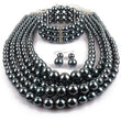 Sandra Multilayered Pearl Necklace Set - Sophistycats Jewelry