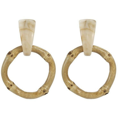 Tiki Bamboo Hoop Earrings
