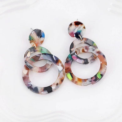 Color Me Bad Vintage Drop Acrylic Earrings