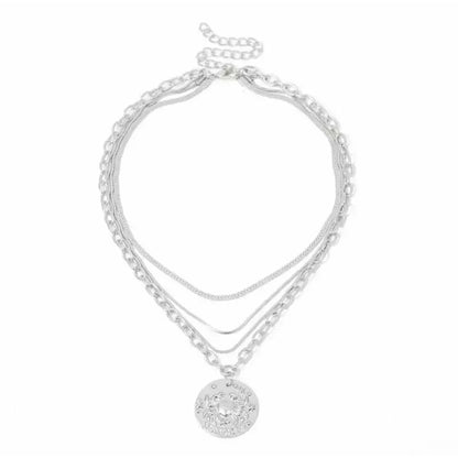 Cancer Zodiac Layered Chain Necklace