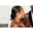 Rhinestone Pearl Statement Earrings