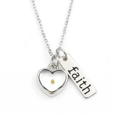 Faith Mustard Seed Silver Necklace 