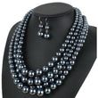 Sandra Multilayered Pearl Necklace Set - Sophistycats Jewelry