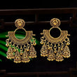 Gold large jhumka / jhumki chandelier earrings 