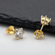 Moissanite Diamond Stud Earrings