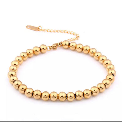 Gold Beaded Bracelet