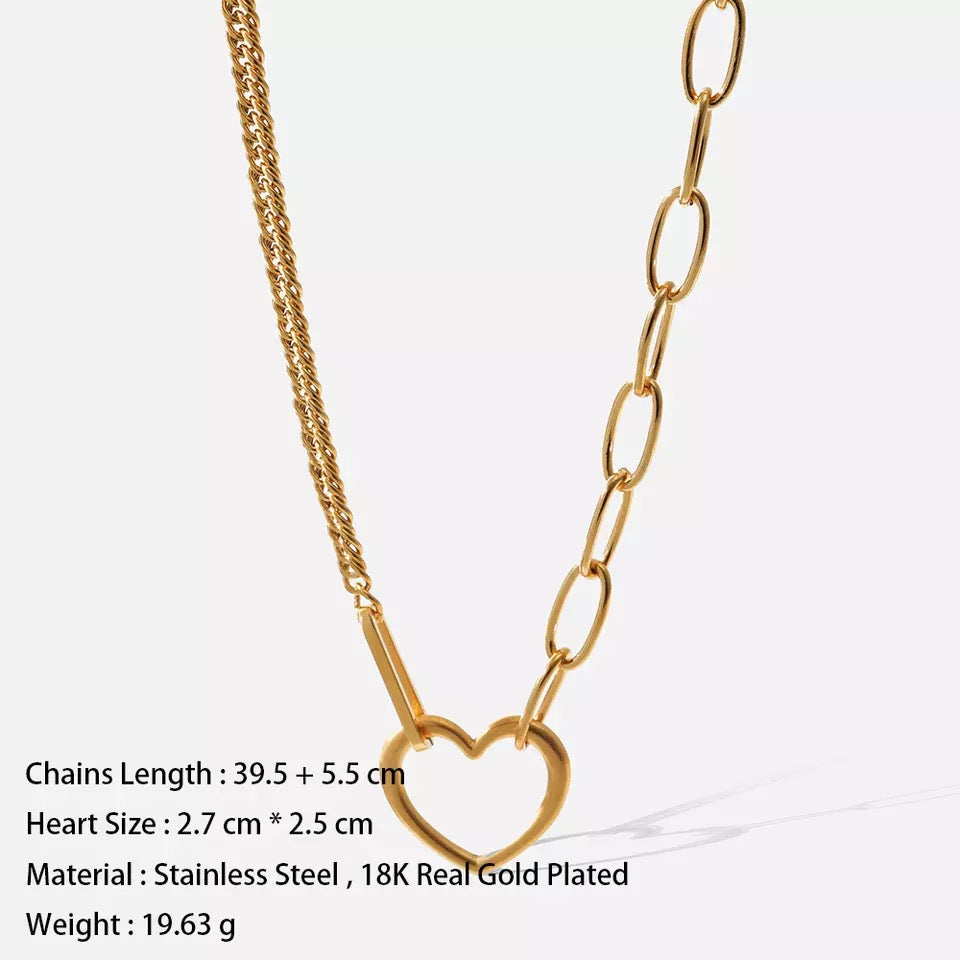 Emily Open Heart Necklace