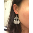 Bohemian Chic style, vintage Statement Earrings to match Collar coin necklace