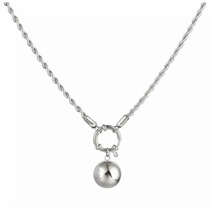 Ball Charm Necklace - Gold or Silver