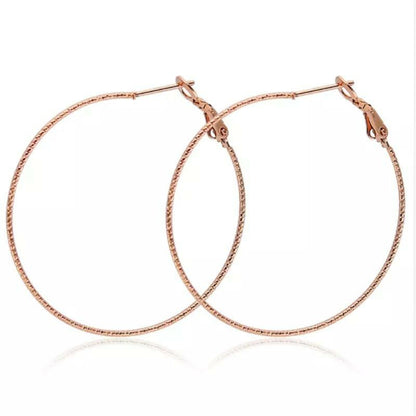 Small Rose Gold Hoop- 1 inch diameter 