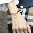 Bag Charm Snake Leather Bracelet