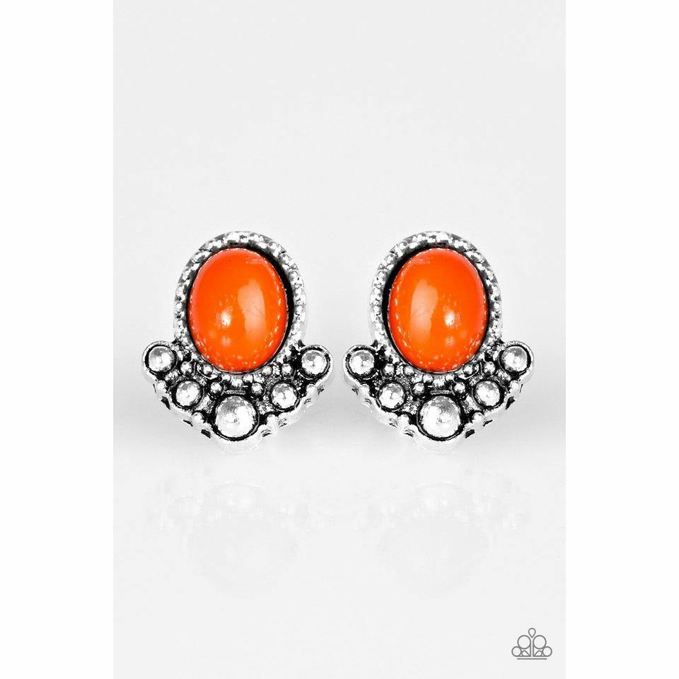 Tropical Tease - Orange Earrings - Sophistycats Jewelry