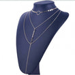 Kira Sequins Layered Gold Necklace - Sophistycats Jewelry