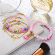 Boho Dream Bracelet - Pink / Gray