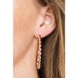 Copper hoop earrings medium 