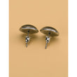 H-Artsy Round Stainless Steel Post Earrings