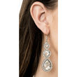 Mesmerized Rhinestone Collar Necklace - Silver