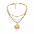 Cancer Zodiac Layered Chain Necklace