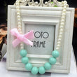 Girl or doll dress up Green pearl necklace