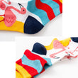 flamingo graphic crew socks