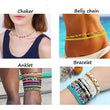 Double Beaded Waist Belly Chain - 2 Pcs