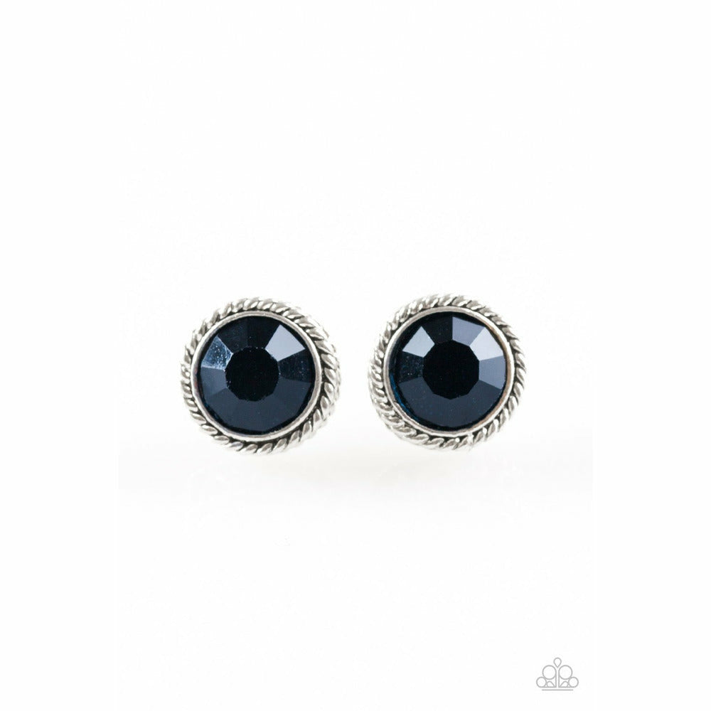 Glam Blue Post Earrings - Sophistycats Jewelry