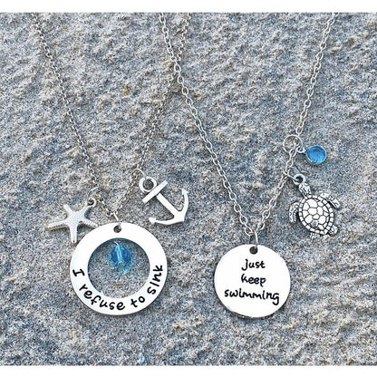 Hope beach necklace - best friend gift 