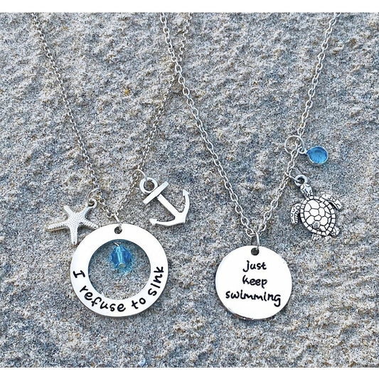 Hope beach necklace - best friend gift 