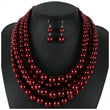 Sandra Multilayered Pearl Necklace Set - Sophistycats Jewelry