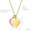 Dbl Heart Charm Necklace