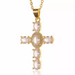 Sarah Zircon Cross Necklace