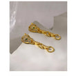 Cari Panther Knocker Link Drop Earrings