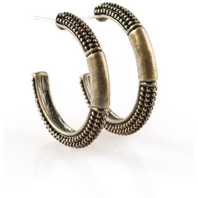 The Beast - Brass Earrings - Sophistycats Jewelry