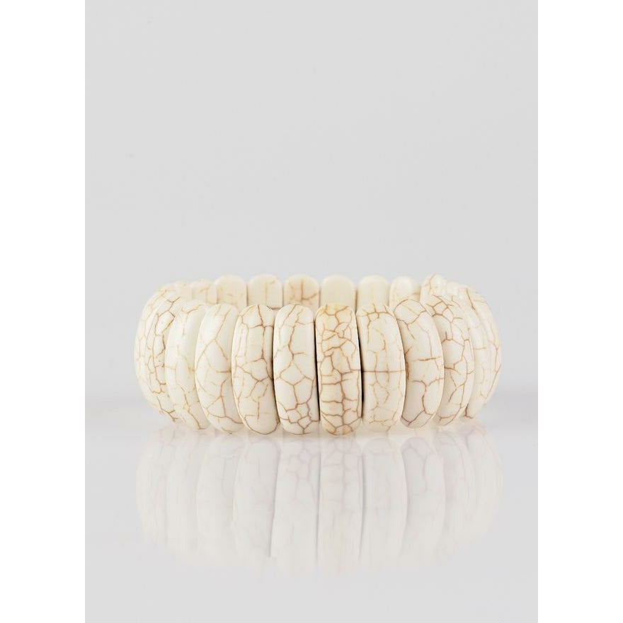White stone bracelet 