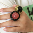 Partay Handmade Wire Big Stone Ring