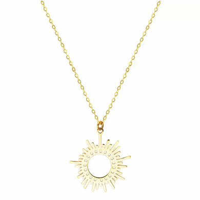 Gold stainless steel dainty necklace