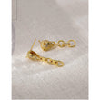 Cari Panther Knocker Link Drop Earrings