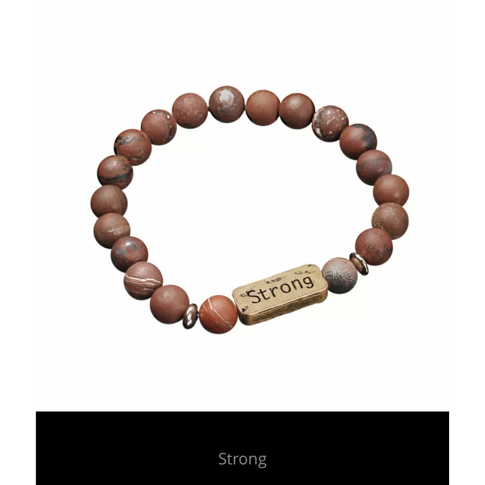 Inspirational message bracelet - strong