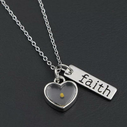 Faithful Seed Silver Stainless Steel Necklace