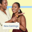 C-Spoke Rhinestone Pearl Statement Earrings