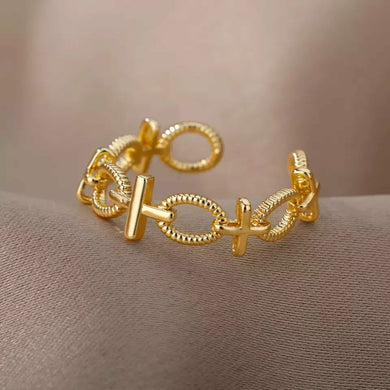 Cross eternal love ring