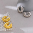 Clam Tube Hoops - Gold / Silver
