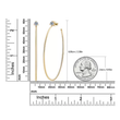 Chloe Moissanite Diamond Hoop Earrings