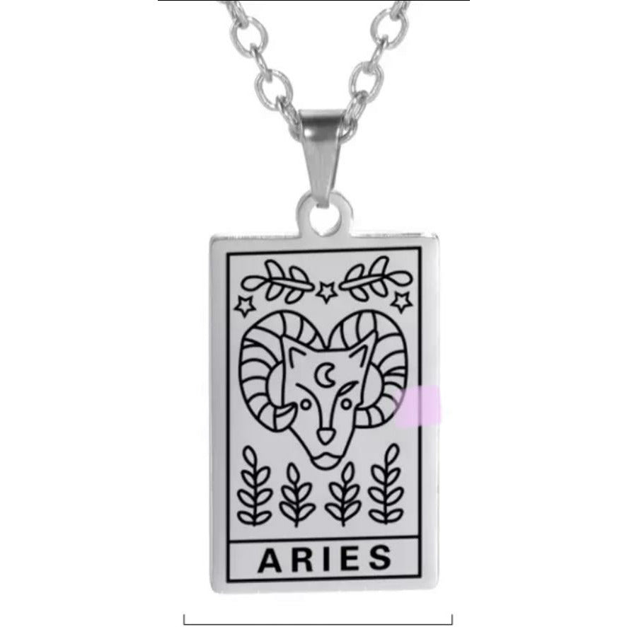 Mystere Constellation Bar Silver Necklace