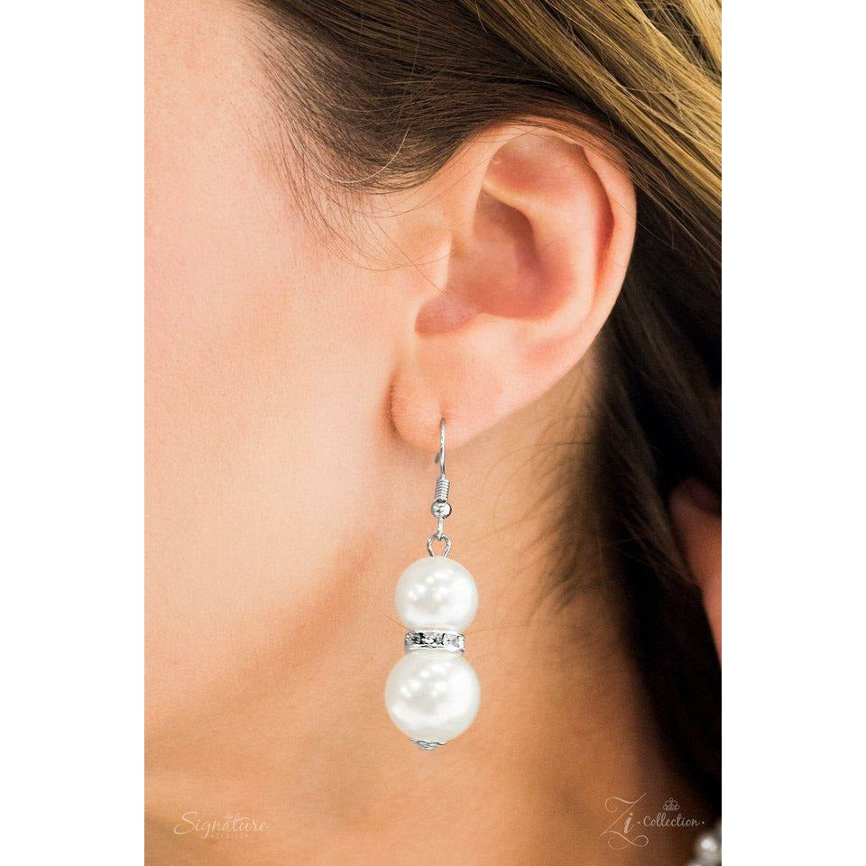 Stephanie Pearl Necklace w/ Earrings - Sophistycats Jewelry