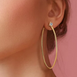 Chloe Moissanite Diamond Hoop Earrings
