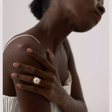 Big Pearl Statement Ring